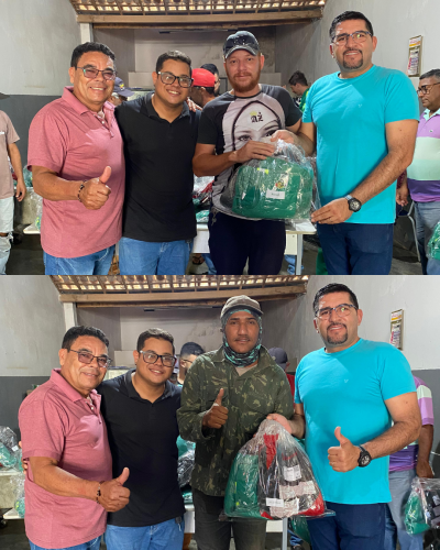Prefeitura Municipal de Nova Floresta entrega fardamentos aos funcionários da secretaria de serviços urbanos e infra-estrutura
