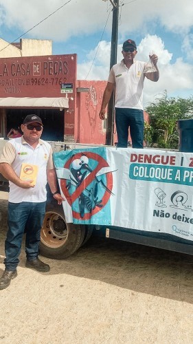 Agentes de Endemias realizam mobilização contra a dengue em Nova Floresta