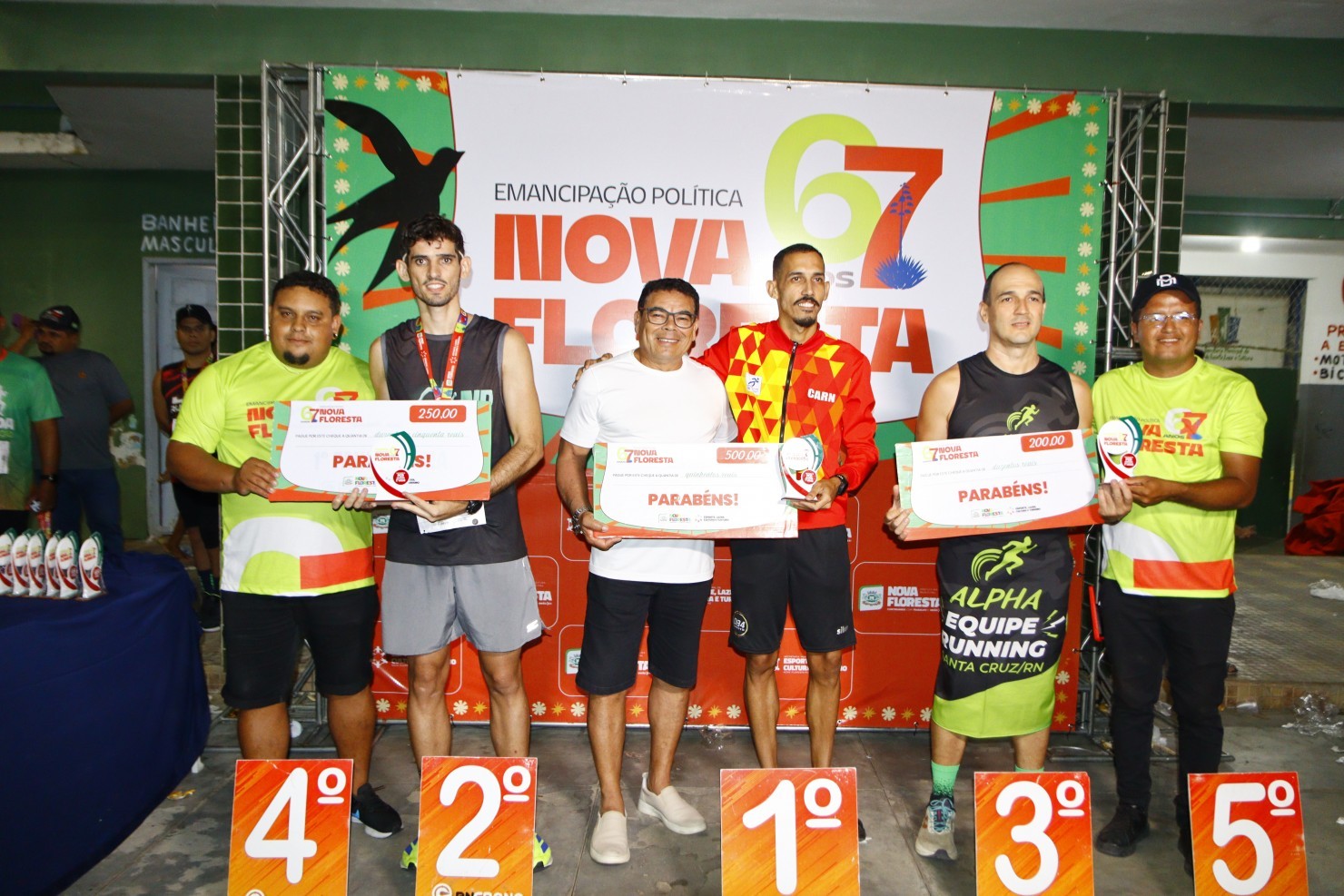 Corrida da Emancipação reúne atletas e movimenta Nova Floresta durante comemoração dos 67 anos do município