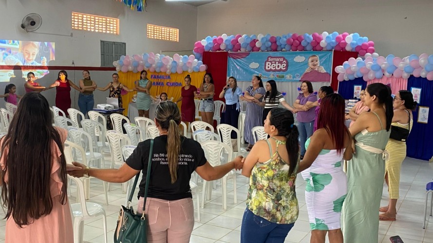 Continuação Semana do Bebê — Palestra com as mães atípicas e entrega de kit enxoval para as gestantes