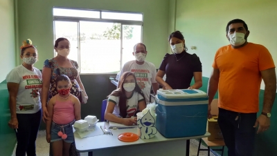 Prefeitura de Nova Floresta realiza atualização de vacinação e entrega do kit gestante na zona rural