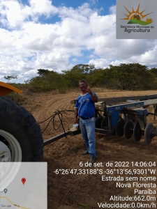 Prefeitura de Nova Floresta realiza cortes de terra na zona rural nesta semana