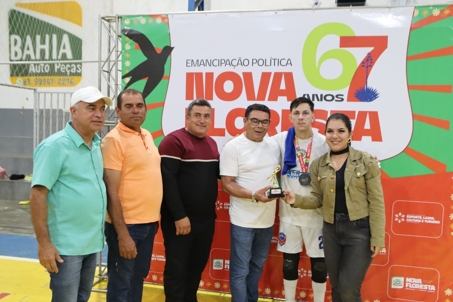 Final do Campeonato Municipal de Futsal movimenta Nova Floresta durante programação dos 67 anos do município