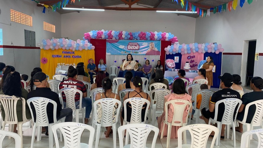 Continuação Semana do Bebê — Palestra com as mães atípicas e entrega de kit enxoval para as gestantes