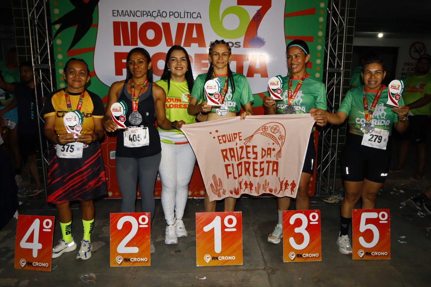 Corrida da Emancipação reúne atletas e movimenta Nova Floresta durante comemoração dos 67 anos do município