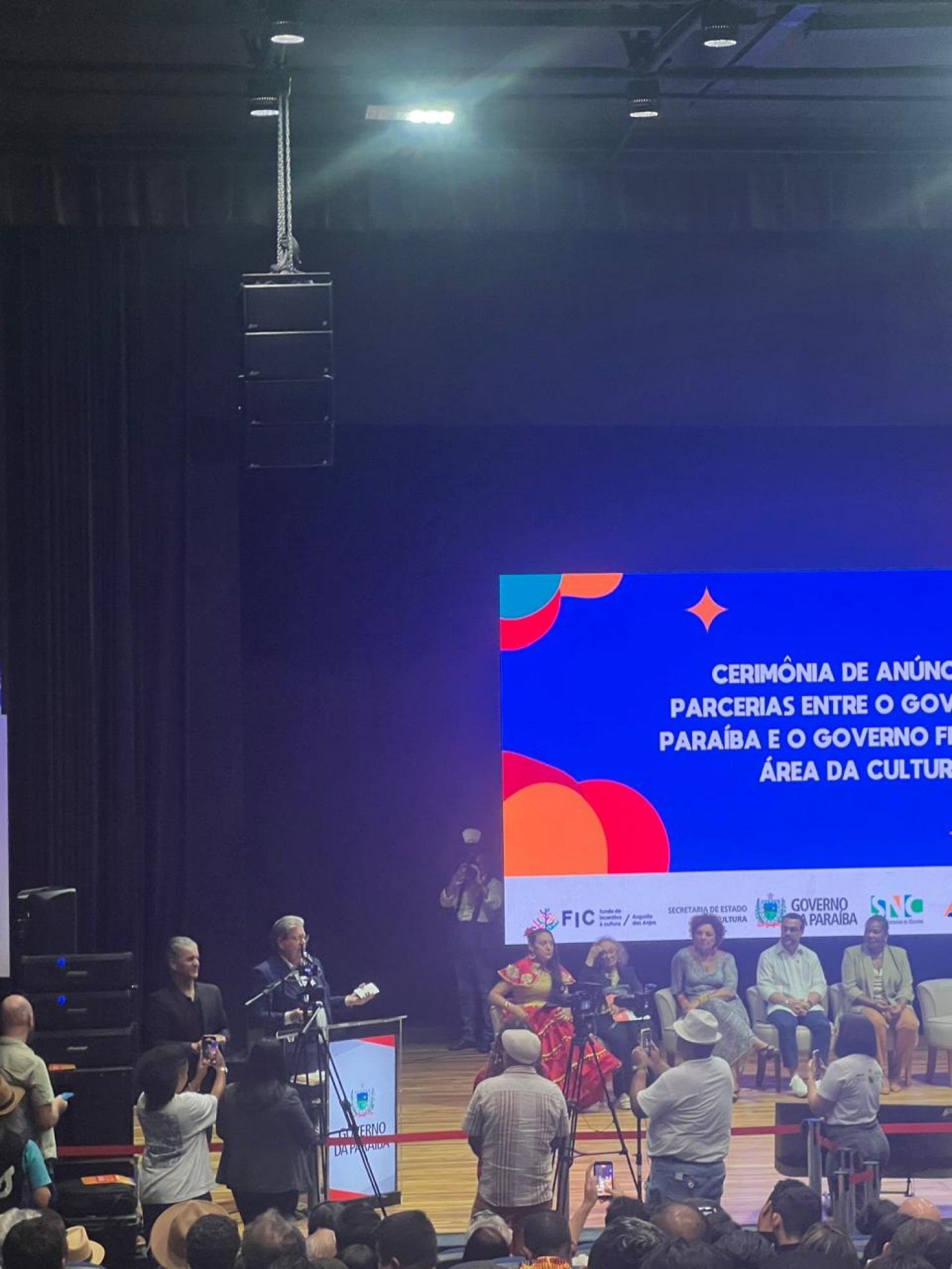 Gestores de Nova Floresta participam de cerimônia de anúncio de parcerias na área da Cultura