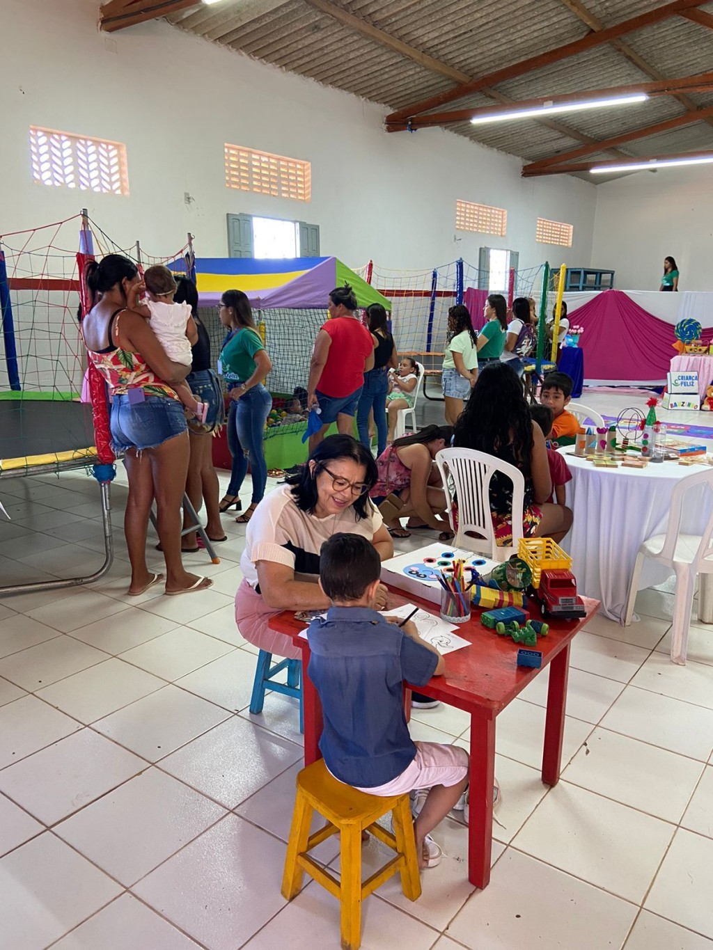 Continuação Semana do Bebê- Brinquedoteca do Criança Feliz na nova Sede do CRAS