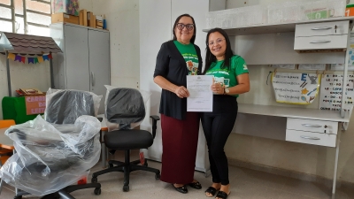 Prefeitura de Nova Floresta realiza entrega de equipamentos mobiliários nas escolas da rede municipal de ensino