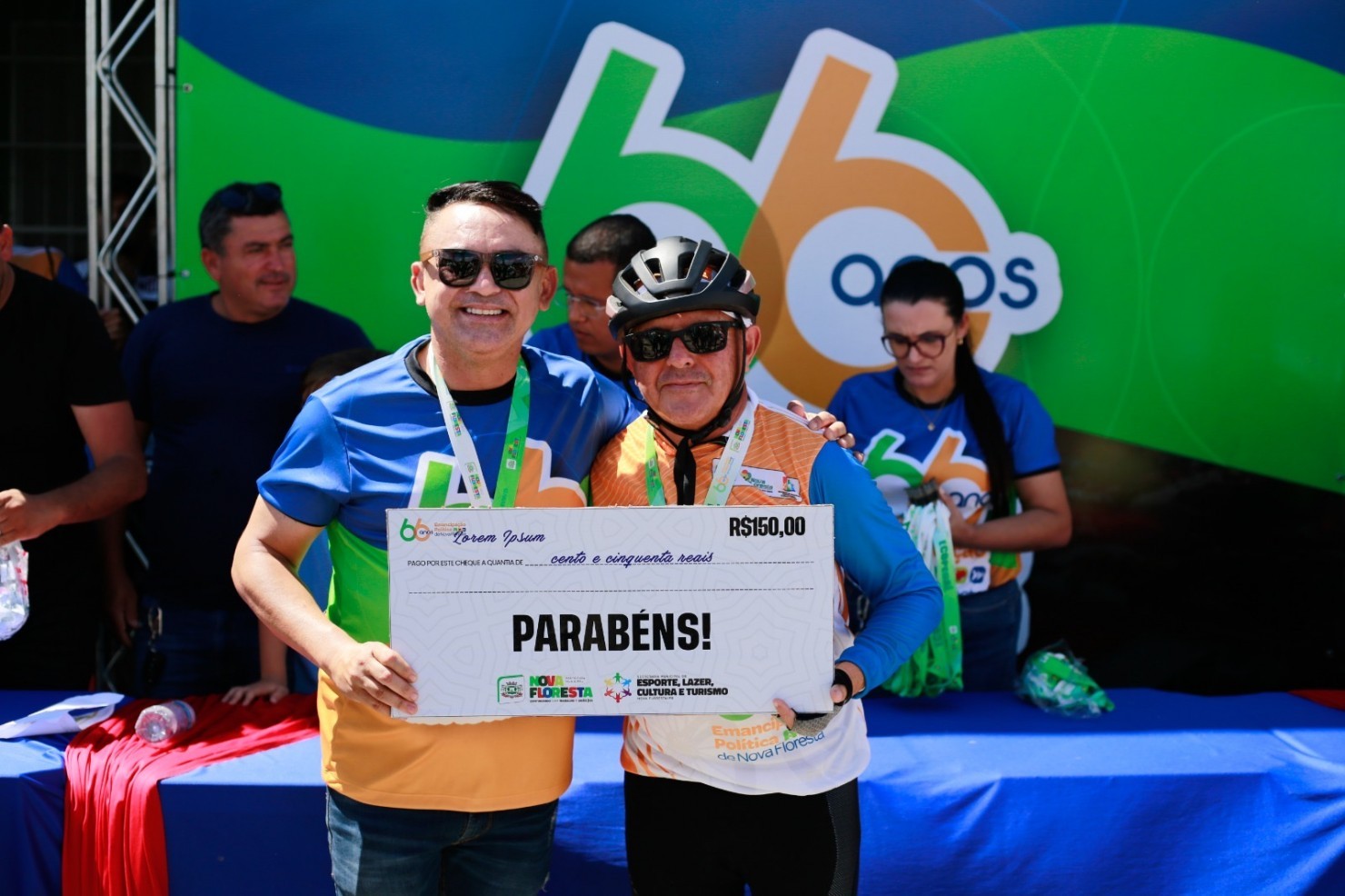 Eco Pedal reúne ciclistas de toda a região durante as festividades de 66 anos de Nova Floresta