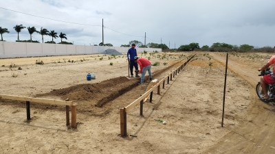 Prefeito Jarson acompanha obras de construção de novo Cemitério