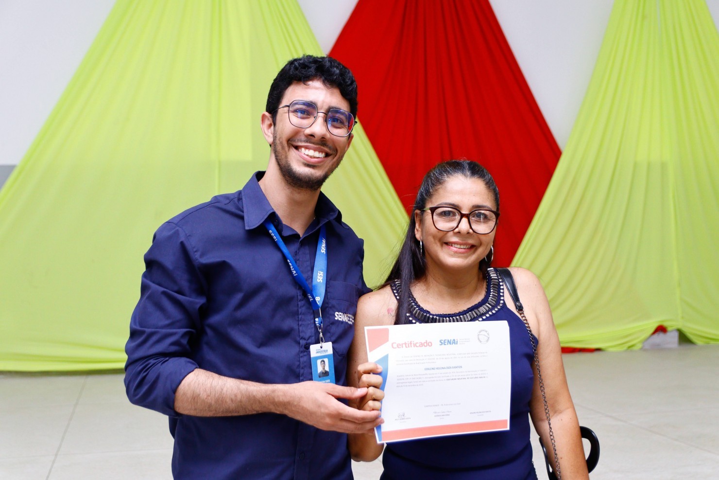 Prefeitura de Nova Floresta realiza entrega de certificados do curso de Corte e Costura Industrial em parceria com o SENAI
