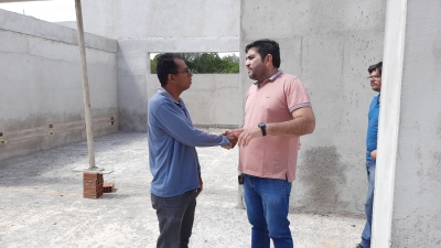 Prefeito participa de visita técnica em obras da nova Creche