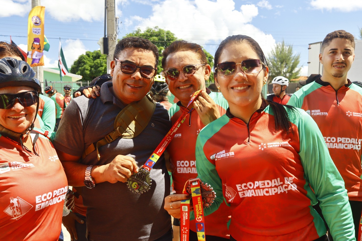 Eco Pedal reúne ciclistas e promove esporte e integração durante programação dos 67 anos de Nova Floresta