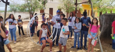 Crianças e adolescentes do SCFV visitam a Fazenda do Jacú