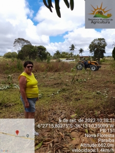 Prefeitura de Nova Floresta realiza cortes de terra na zona rural nesta semana
