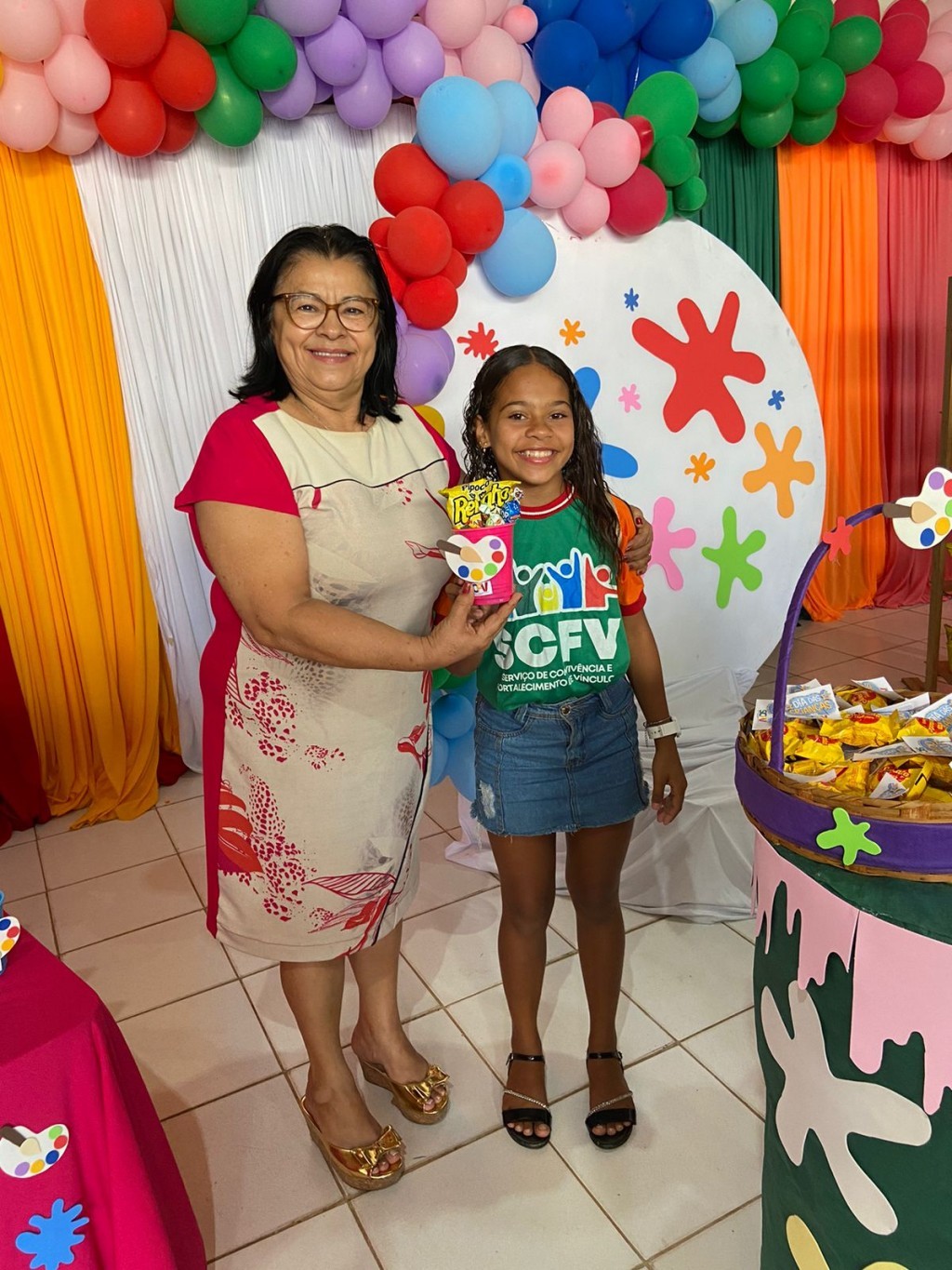 Prefeitura de Nova Floresta Promove dia das crianças para as crianças do SCFV.