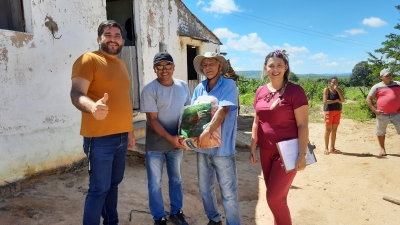 Prefeitura de Nova Floresta realiza entrega de cestas básicas na zona rural do município