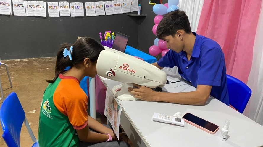 Prefeitura Municipal de Nova Floresta realiza testes oftalmológicos para as crianças do SCFV