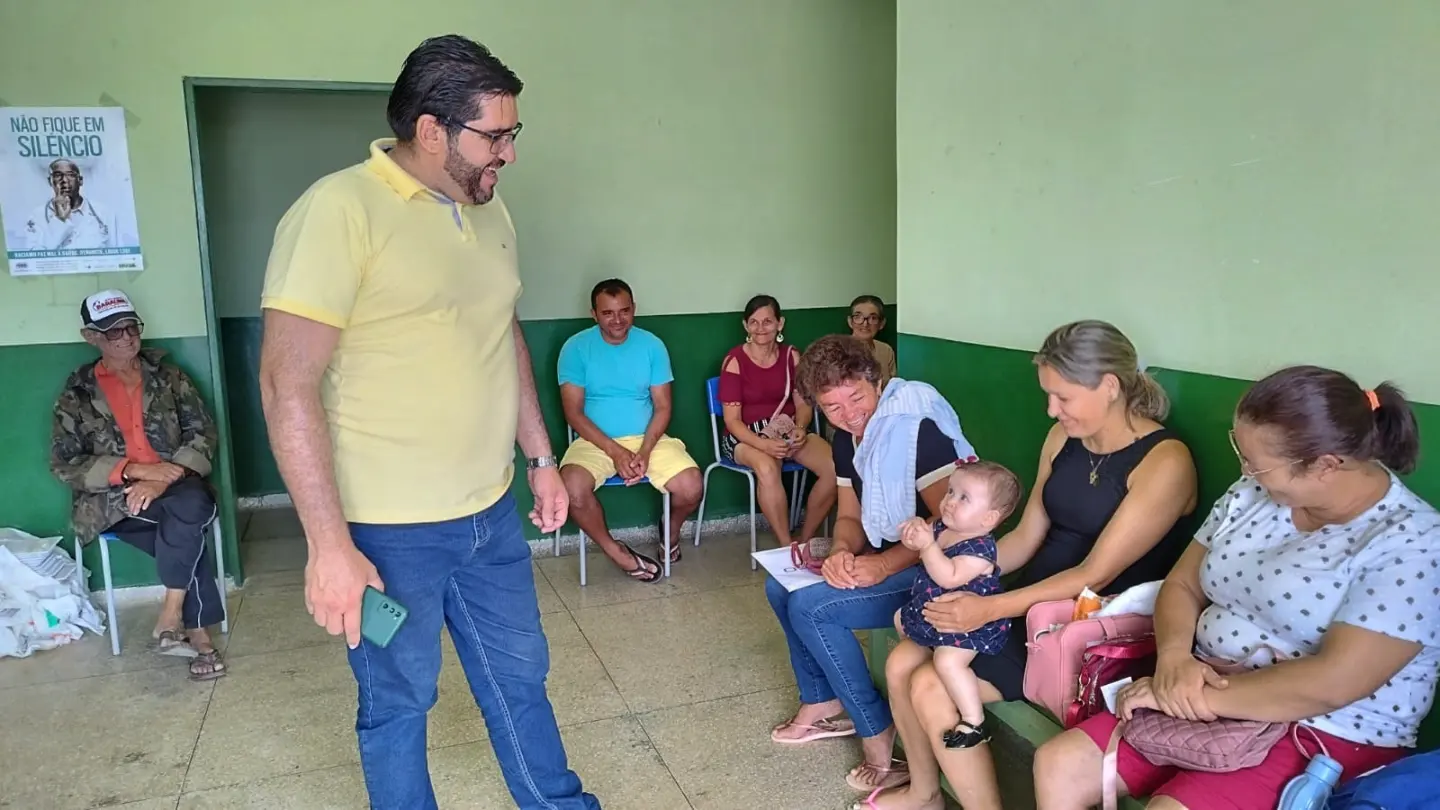 Prefeito Jarson visita UBS na zona rural