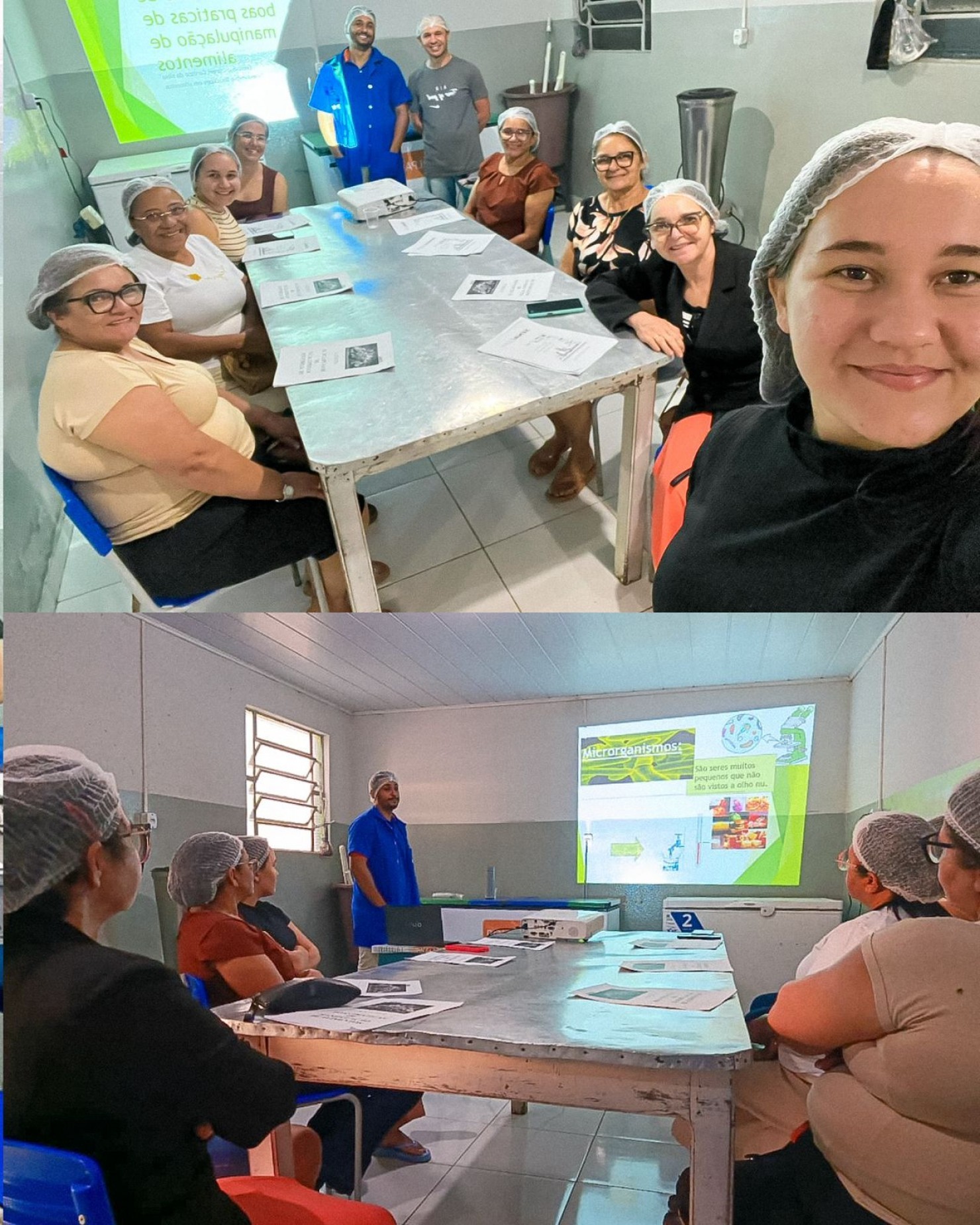 Capacitação em Boas Práticas de Manipulação de Alimentos é realizada para funcionárias do Centro de Alimentação Escolar e da Unidade Mista