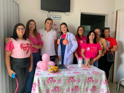 OUTUBRO ROSA: UNIDADES DE SAÚDE PROMOVEM AÇÕES SOBRE A PREVENÇÃO DO CÂNCER DE MAMA