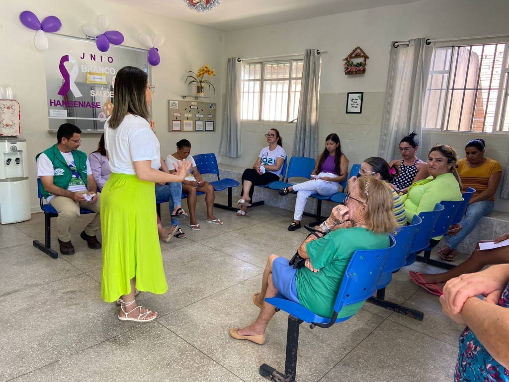 Prefeitura de Nova Floresta realiza ação do Janeiro Roxo e Branco nos PSF's.