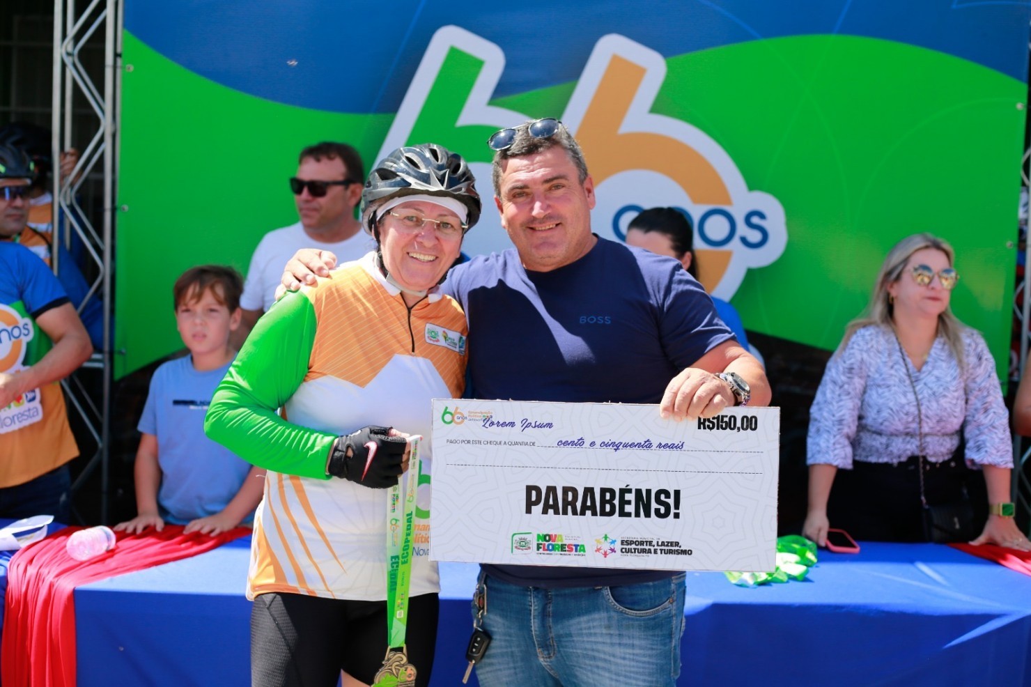 Eco Pedal reúne ciclistas de toda a região durante as festividades de 66 anos de Nova Floresta