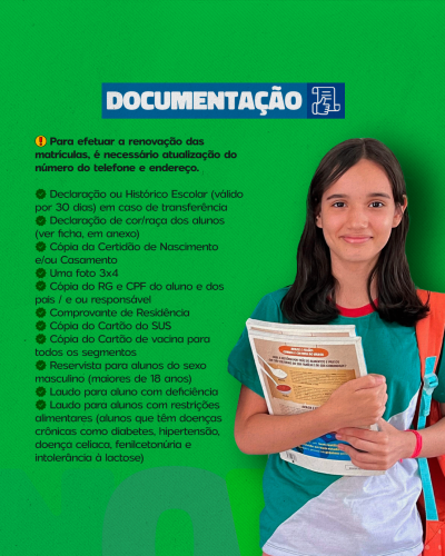 Matrículas Abertas para a Rede Municipal de Ensino