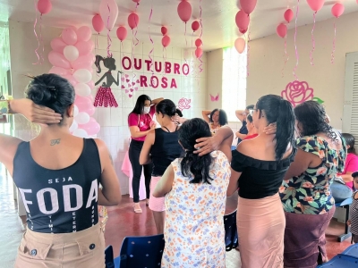 OUTUBRO ROSA: PSF2 REALIZA PALESTRA PARA AS MULHERES DA ZONA URBANA E RURAL.