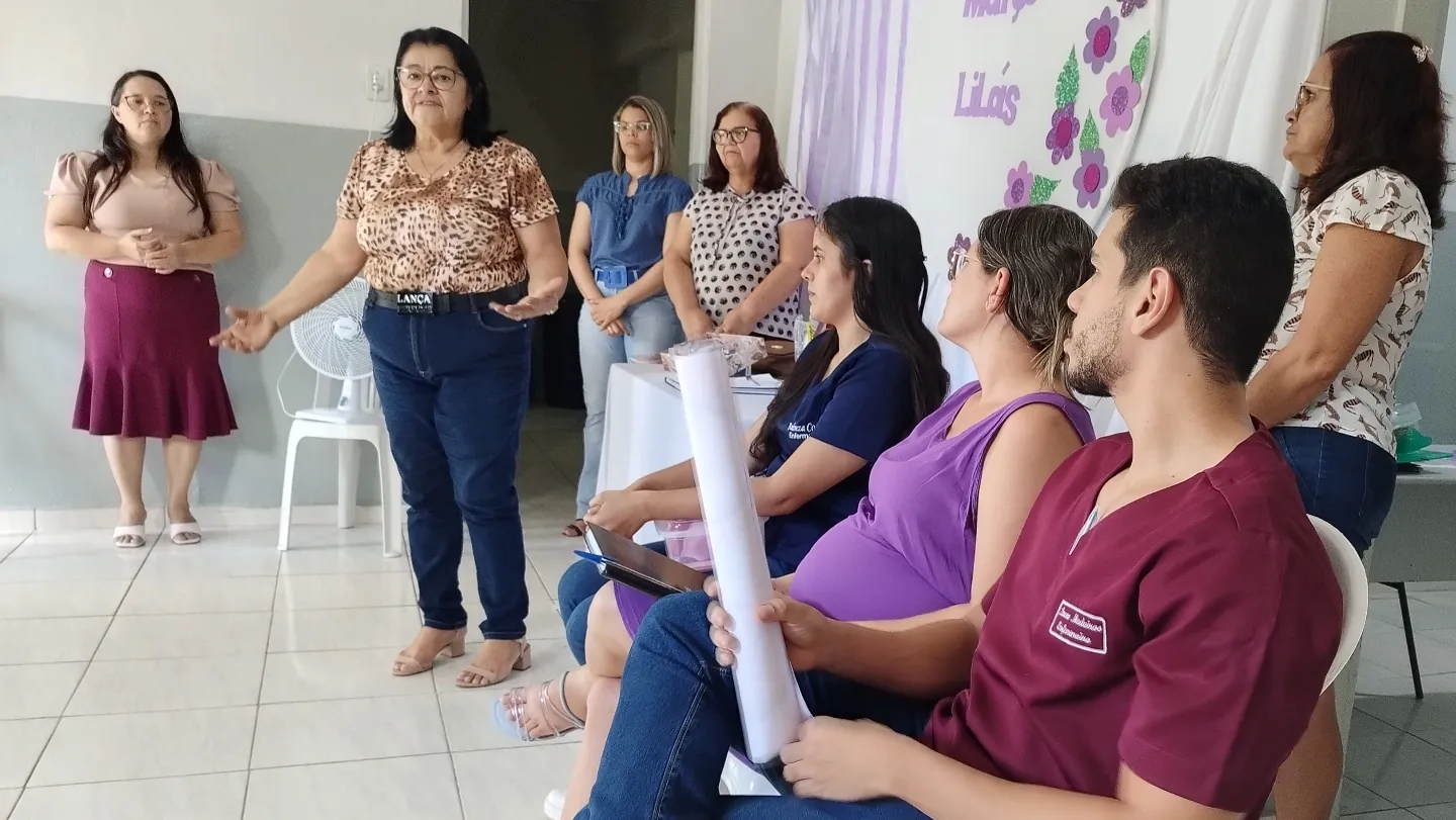 Prefeitura de Nova Floresta promove roda de conversa sobre a campanha Março Lilás no CRAS