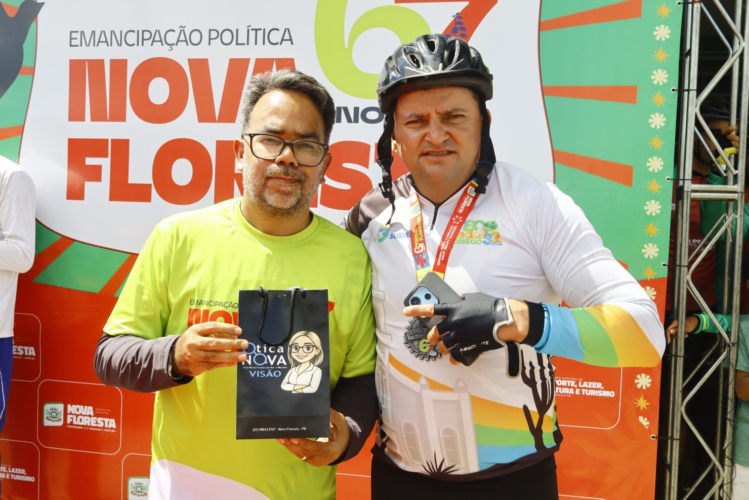 Eco Pedal reúne ciclistas e promove esporte e integração durante programação dos 67 anos de Nova Floresta