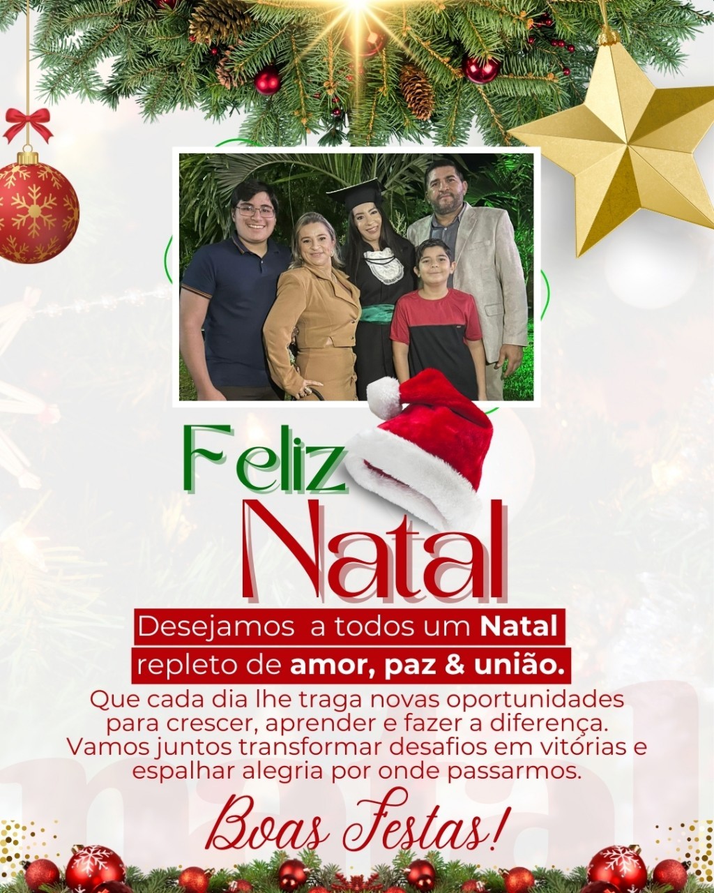 FELIZ NATAL E BOAS FESTAS