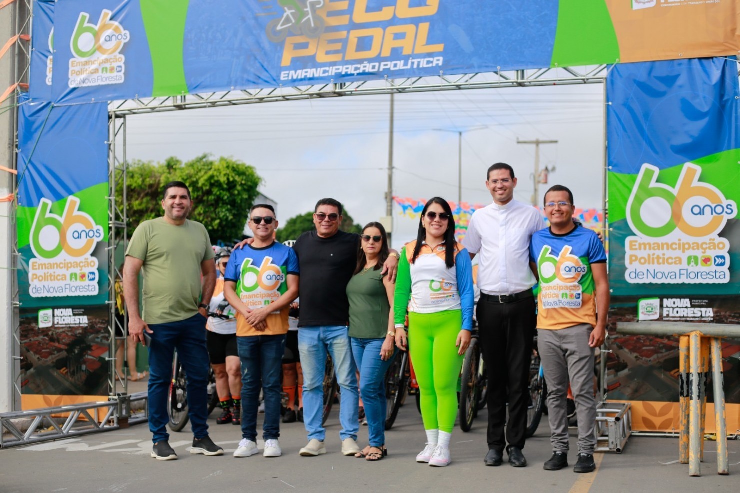 Eco Pedal reúne ciclistas de toda a região durante as festividades de 66 anos de Nova Floresta