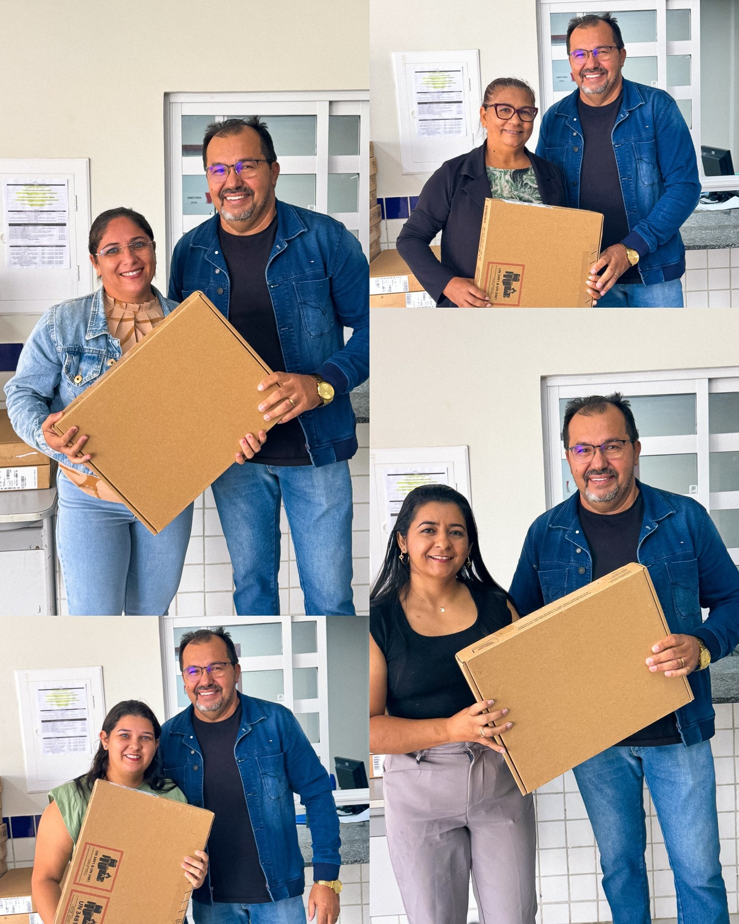 Secretaria de Educação entrega 40 notebooks para professores da rede municipal