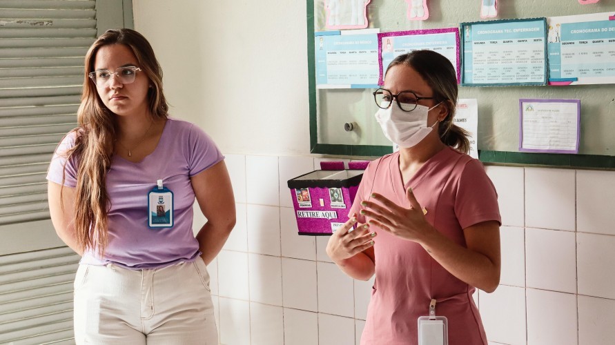 PSF II realização de ação de conscientização sobre doenças crônicas em Nova Floresta