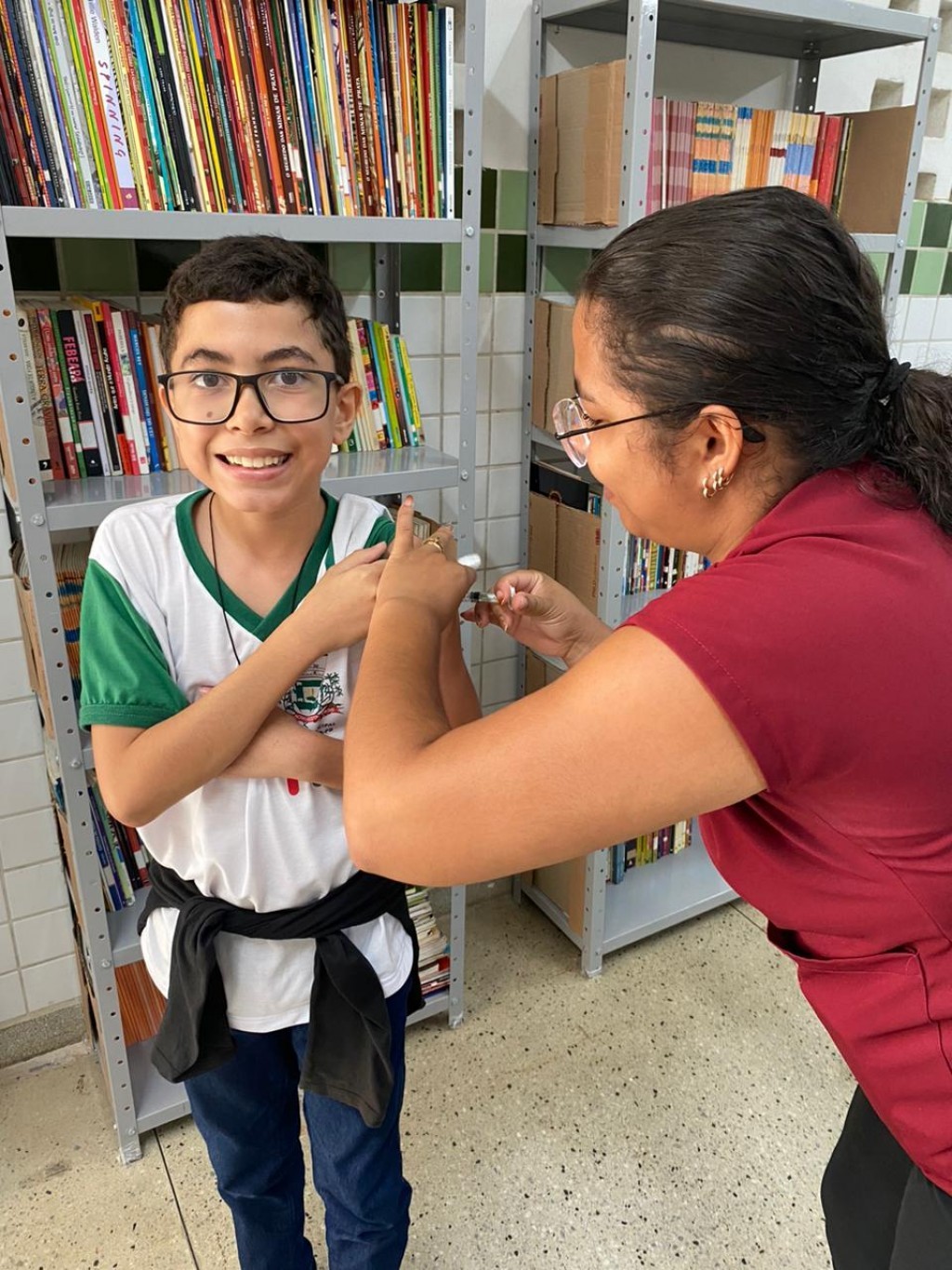Prefeitura de Nova Floresta realiza vacinação nas Escolas do Municipio