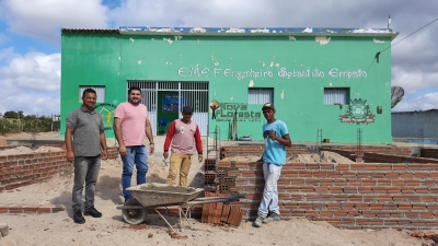 Prefeito Jarson acompanha obras de reforma e ampliação da Escola Engenheiro Sebastião Ernesto