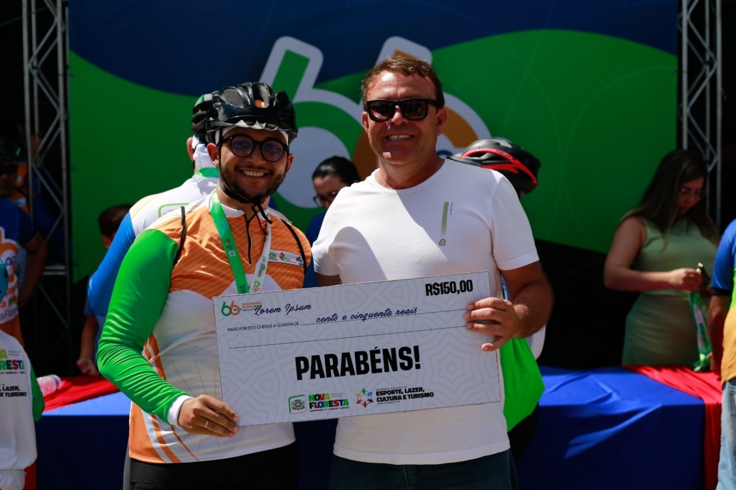 Eco Pedal reúne ciclistas de toda a região durante as festividades de 66 anos de Nova Floresta