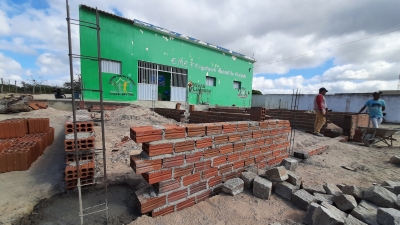 Prefeito Jarson acompanha obras de reforma e ampliação da Escola Engenheiro Sebastião Ernesto
