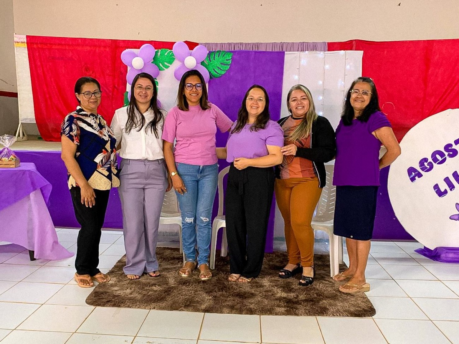 CRAS de Nova Floresta promove encontro do Agosto Lilás com palestra e serviços de saúde