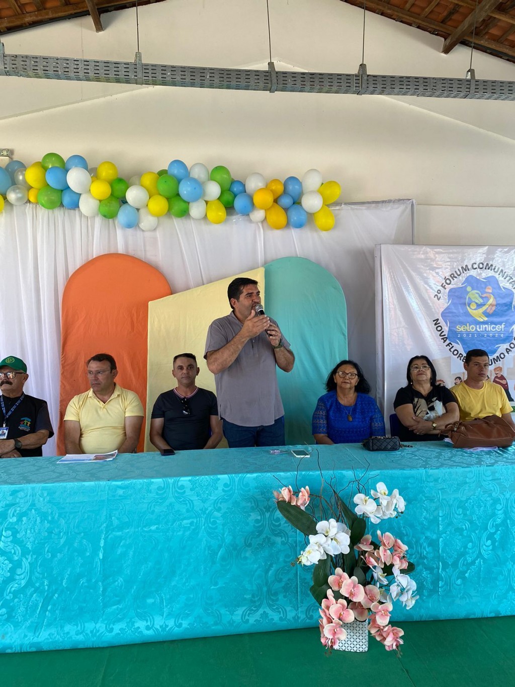 A Prefeitura de Nova Floresta realizou nesta terça-feira, 07 de maio o 2º Fórum Comunitário do Selo UNICEF 2021-2024