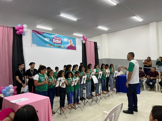Prefeitura Municipal de Nova Floresta realiza abertura da Semana do Bebê.