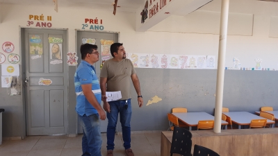 Prefeito Jarson acompanha início das obras de reforma e ampliação da Escola Professora Julieta de Lima e Costa