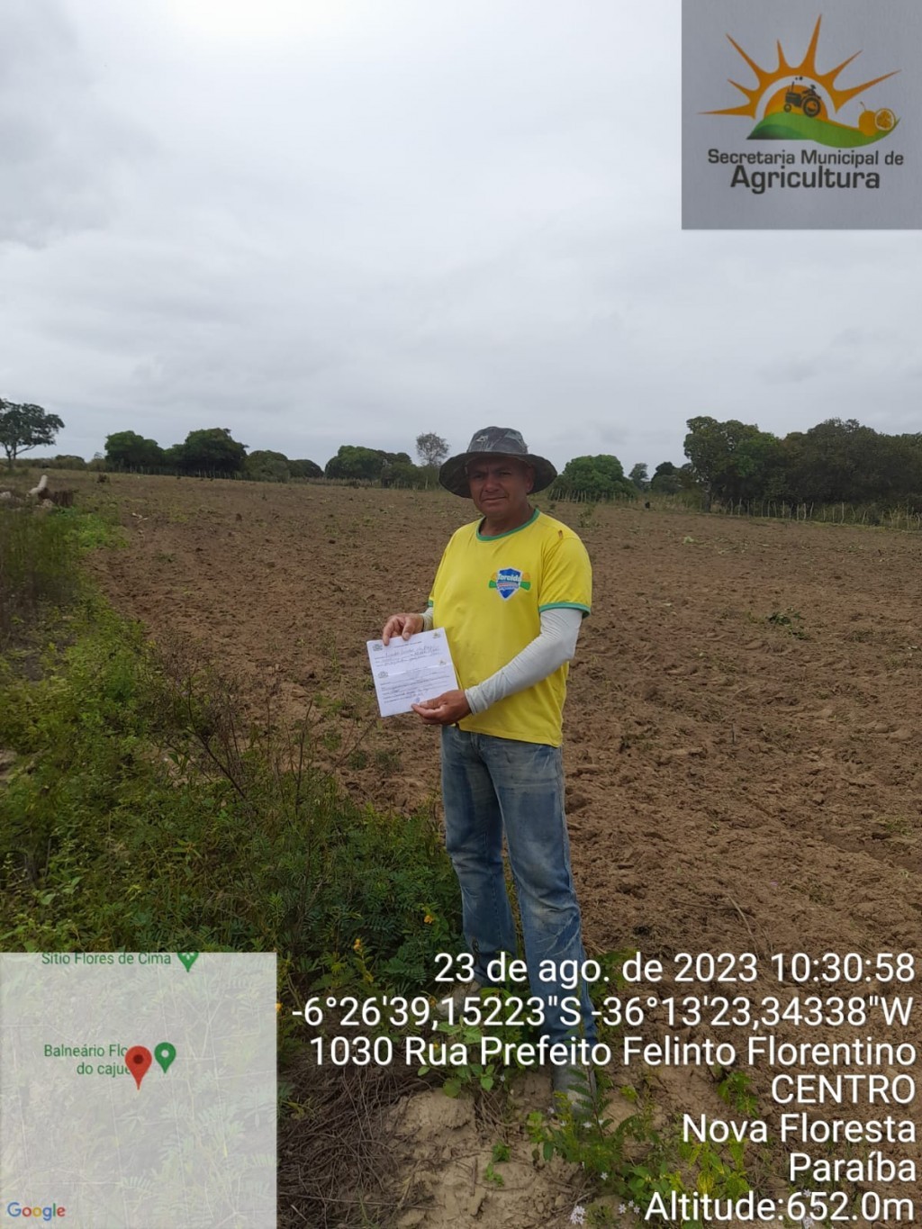 Prefeitura de Nova Floresta retorna os cortes de terra na zona rural