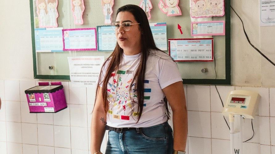 PSF II realização de ação de conscientização sobre doenças crônicas em Nova Floresta