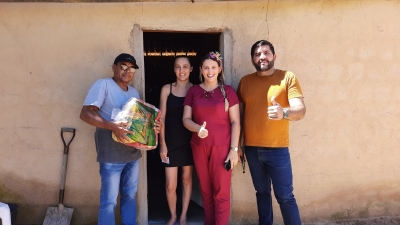 Prefeitura de Nova Floresta realiza entrega de cestas básicas na zona rural do município