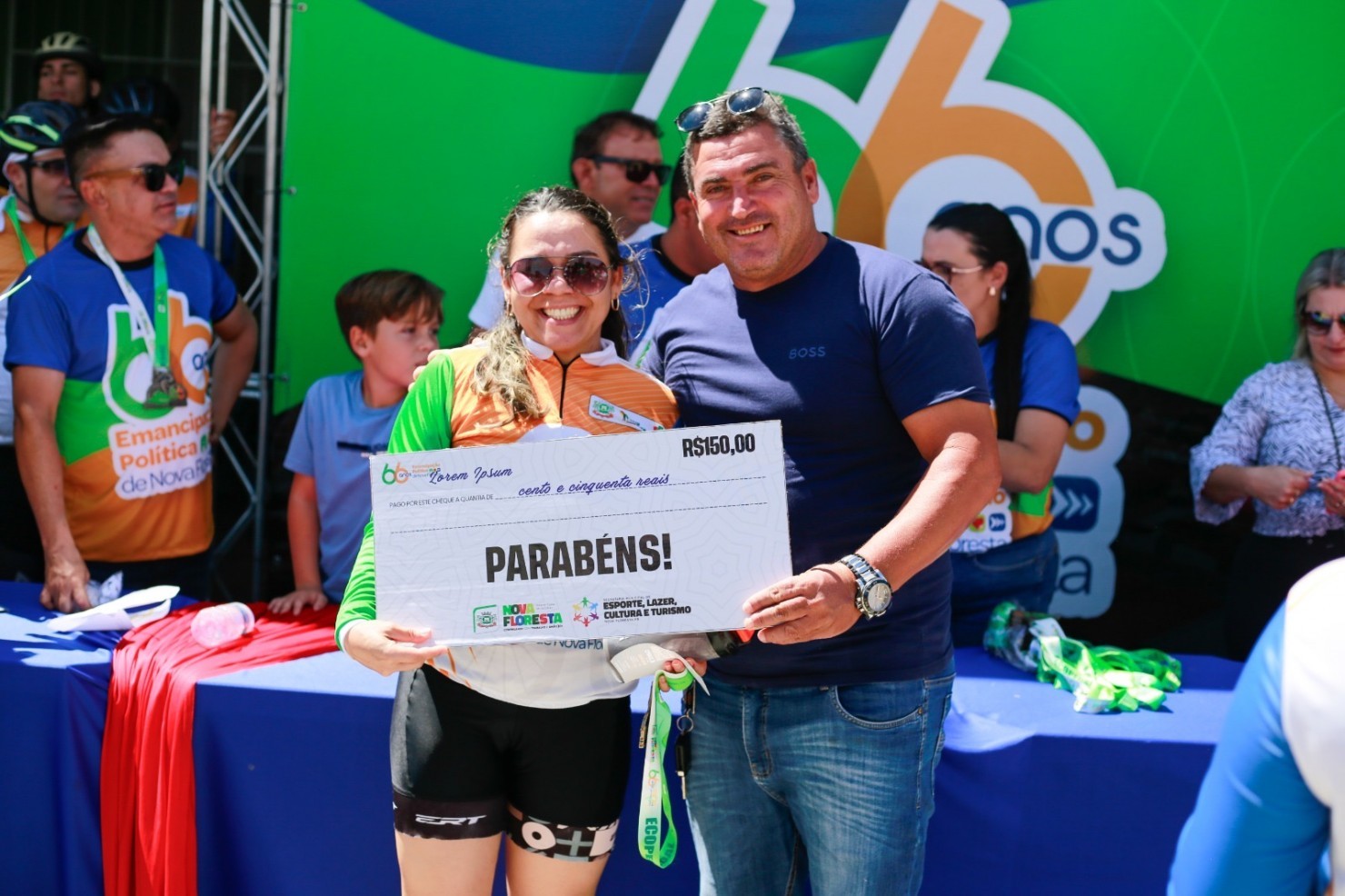 Eco Pedal reúne ciclistas de toda a região durante as festividades de 66 anos de Nova Floresta