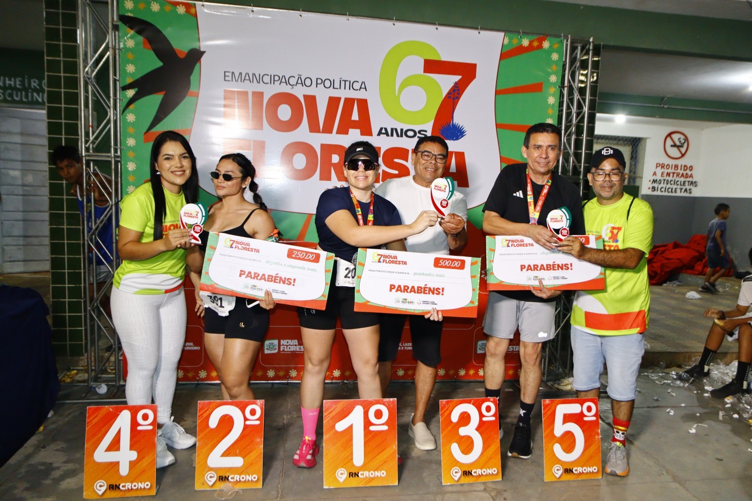 Corrida da Emancipação reúne atletas e movimenta Nova Floresta durante comemoração dos 67 anos do município