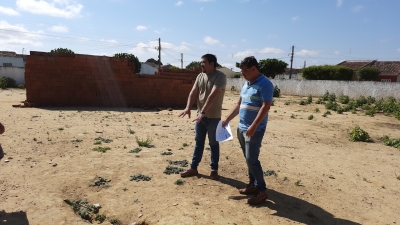 Prefeito Jarson acompanha início das obras de reforma e ampliação da Escola Professora Julieta de Lima e Costa