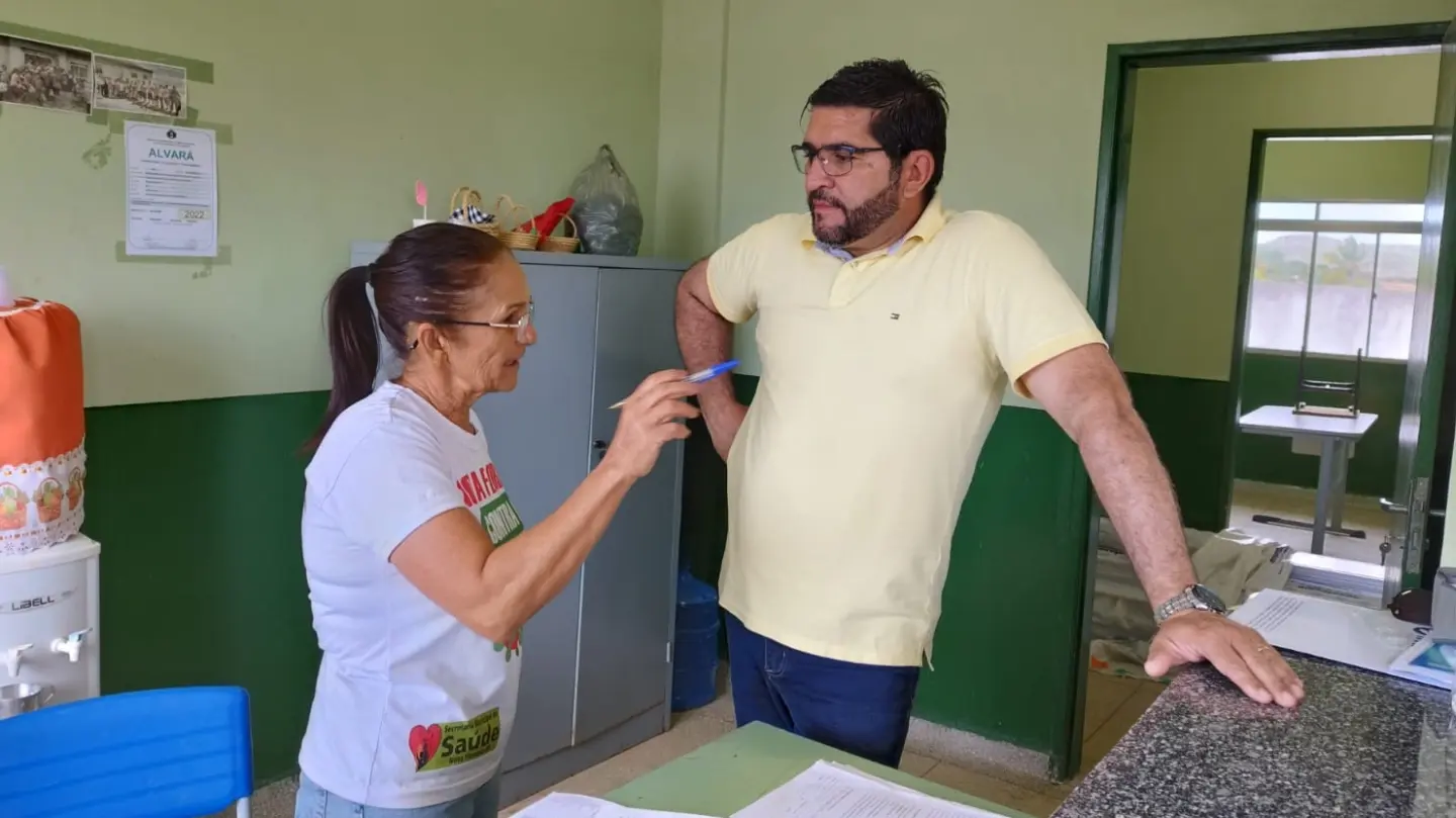 Prefeito Jarson visita UBS na zona rural